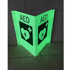 Β διαμόρφωσε τον τοίχο 3 τρόπων καρδιών AED σημαδιών που τοποθετήθηκε με τη ζωγραφική πυράκτωσης νύχτας