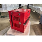 Κόκκινο κλουβί ρείθρων σκυλιών ταξιδιού 40» αργιλίου κλουβιών σκυλιών πτυσσόμενο που διπλώνει το κιβώτιο σκυλιών
