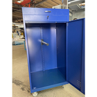 Μπλε άσπρο ντουλάπι καρφιών κιβωτίων σελών χάλυβα για την αποθήκευση εξοπλισμού αλόγων