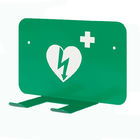 Πράσινο υποστήριγμα τοίχων μετάλλων Defibrillator 190x125x95mm με 2 τρύπες εγκατάστασης