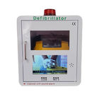 Μετάλλων Defibrillator γραφείο AED πλαισίων τοποθετημένο τοίχος με το τηλεοπτικό σύστημα οθόνης και συναγερμών