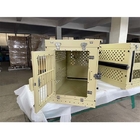 Πτυσσόμενη XL σκυλιών ρείθρων κλουβιών χακί της Tan απόδειξη διαφυγών χρώματος πτυσσόμενη 40 ίντσα