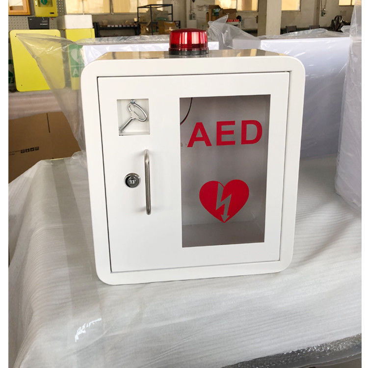 Ανθεκτική χάλυβα εσωτερική χρήση γραφείων AED Defibrillator με την κυρτή γωνία