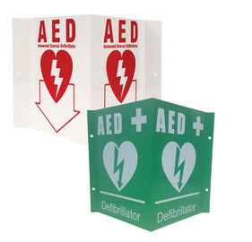 Επίπεδος/90 βαθμός/Β δακτυλογραφήστε την προσαρμογή σημαδιών AED πρώτων βοηθειών αποδεκτή
